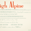 High Alpine Semibold full preview