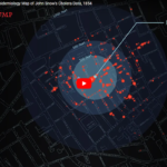Animated John Snow cholera death map made with Adobe After Effects and ArcGIS Pro and Adobe Illustrator