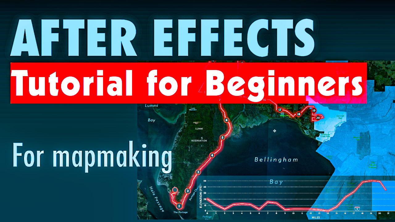 After Effects for beginners thumbnail. Clicking brings you to a youtube video
